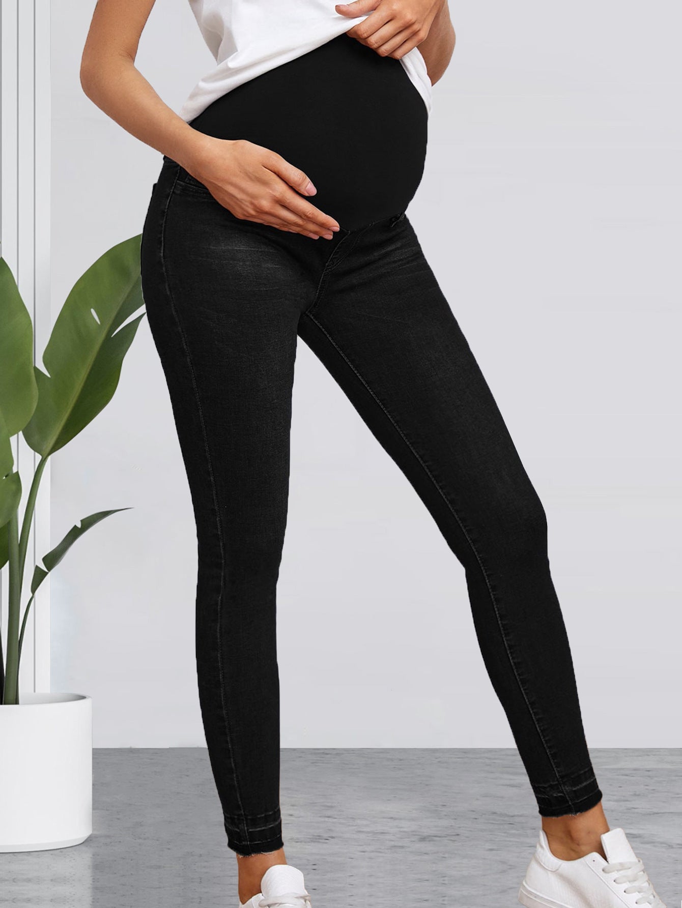 Göbek Destekli Kot Pantolon