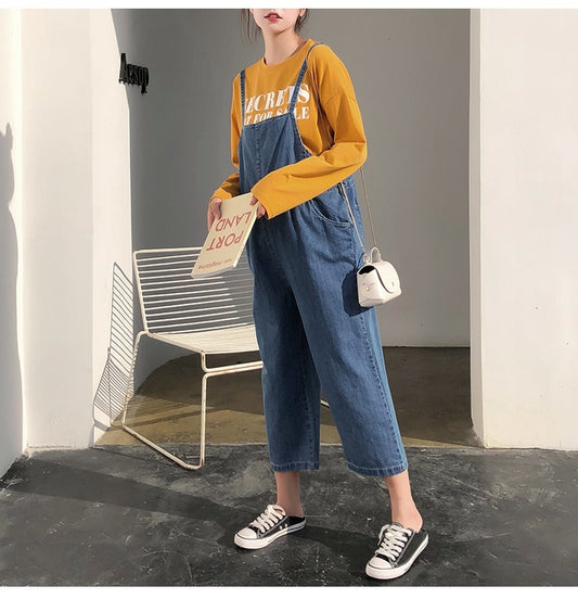 Askılı Kot Pantolon