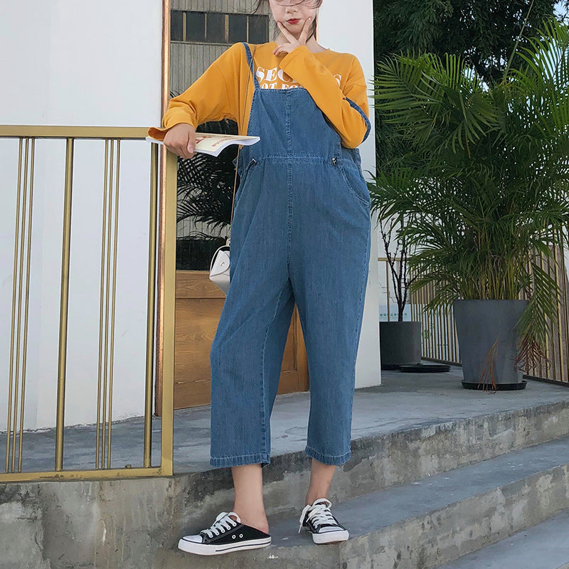 Askılı Kot Pantolon