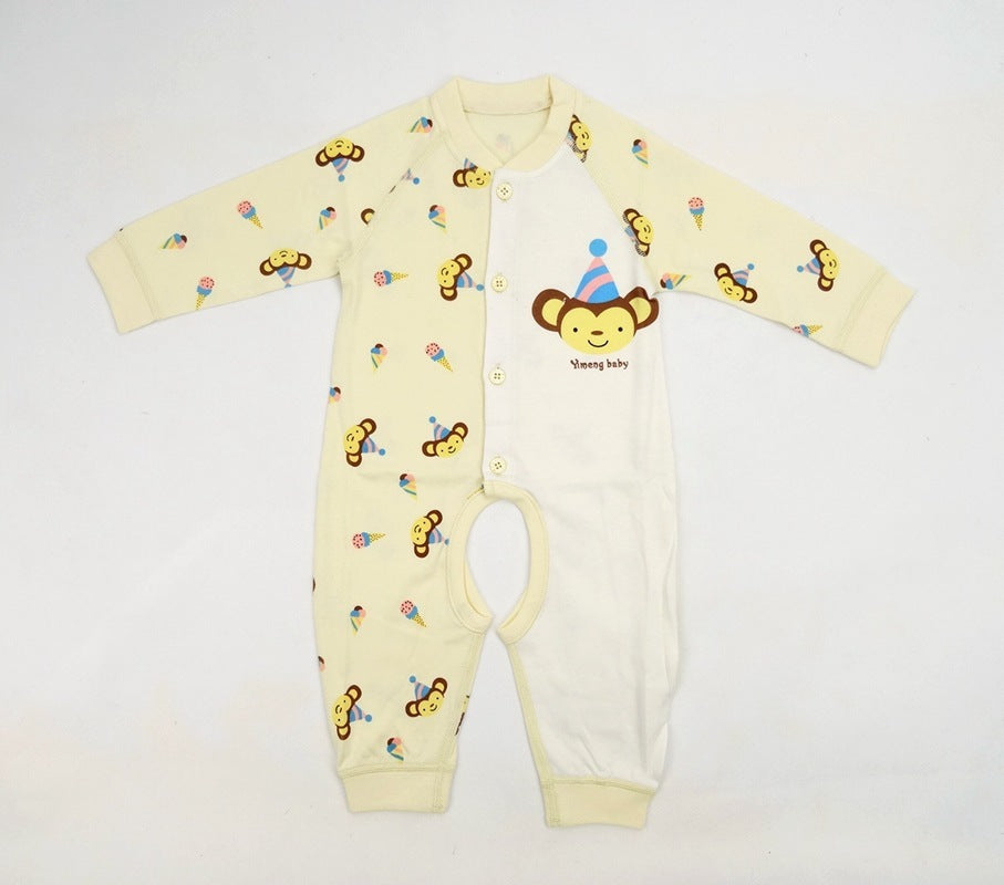 Children's Animal Long Sleeve Cut One-piece Romper