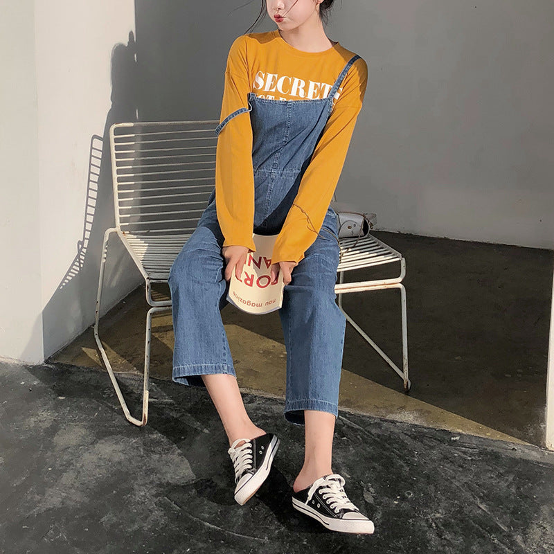 Askılı Kot Pantolon