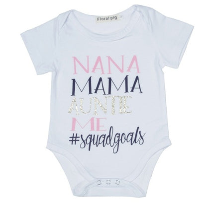 Unisex İngilizce Yazılı Zıbınlarla