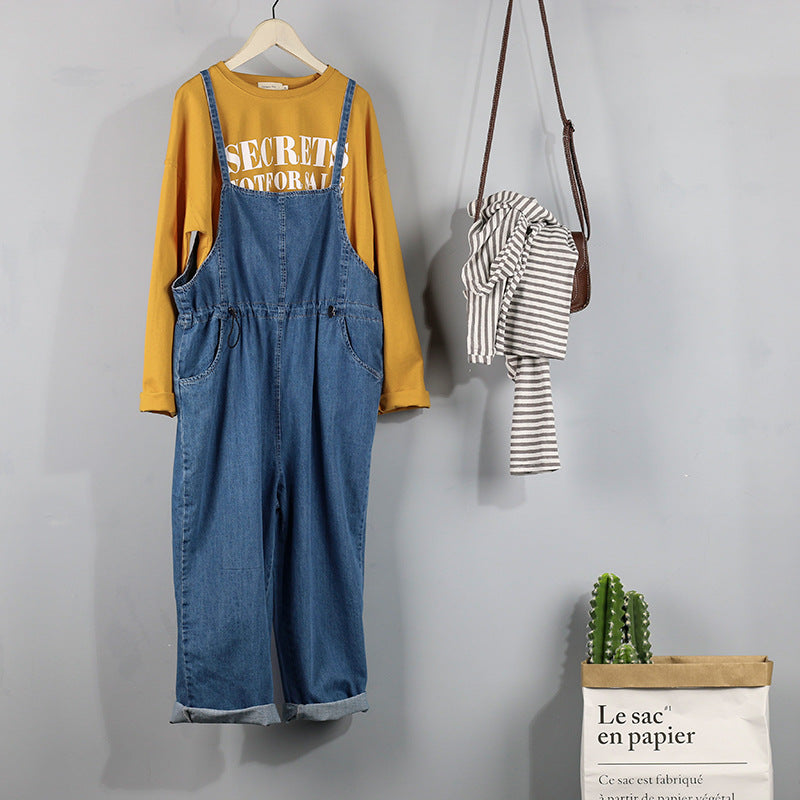 Askılı Kot Pantolon